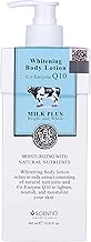 Scentio Milk Plus Organic Whitening Body Lotion 400ml (Made In THAILAND). Contains Co-Enzyme Q10 and milk Protein to Tighten and anti-wrinkle body lotion skin