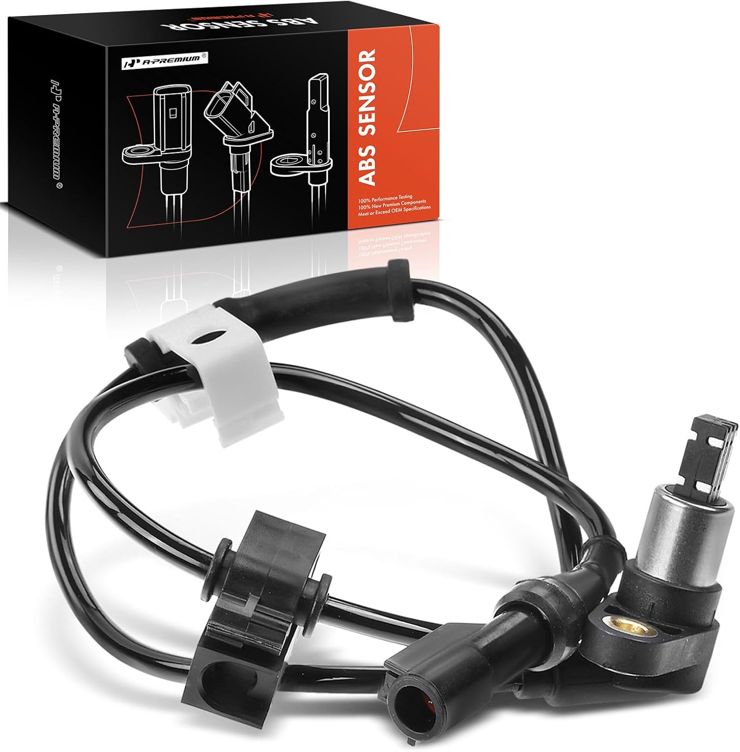 A-Premium Front Right ABS Wheel Speed Sensor Compatible with 1998 1999 2000 2001 2002 2003 2004 Ford F150 Heritage F250 F350 Navigato Blackwood Expedition F-100 Ranger [RWD] - Front Passenger Side