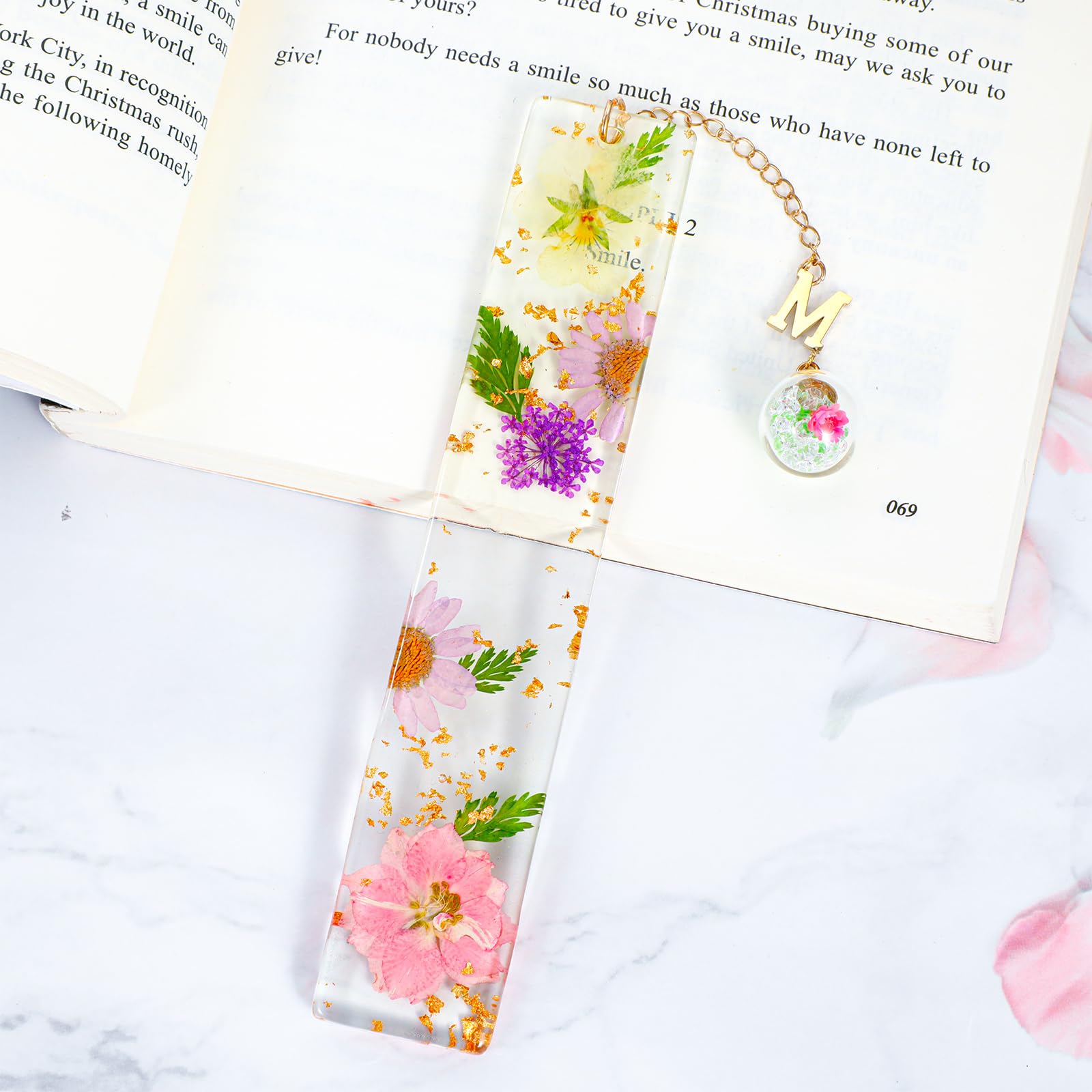 Marcapaginas Originales Regalos Personalizados Iniciales M para Profesora Mujer Marcador Libros
