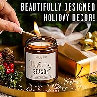 Vista 18 de Mulled Cider Candle, Fall Candles I Apple Cider Candle w/Cinnamon & Nutmeg - Infused w/Essential Oils I Mulled Cider Fall Scented Candles (Soy) for