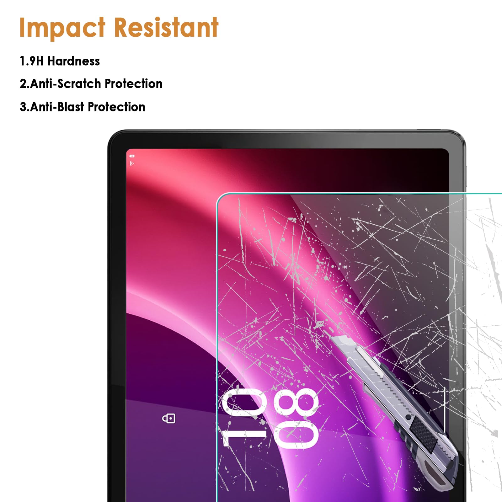 2 Pack] XunyLyee Screen Protector Compatibel met Lenovo Tab P11 Plus (11 Inch), Tempered Gehard Glas voor Lenovo Tab P11 TB-J606F/J616F