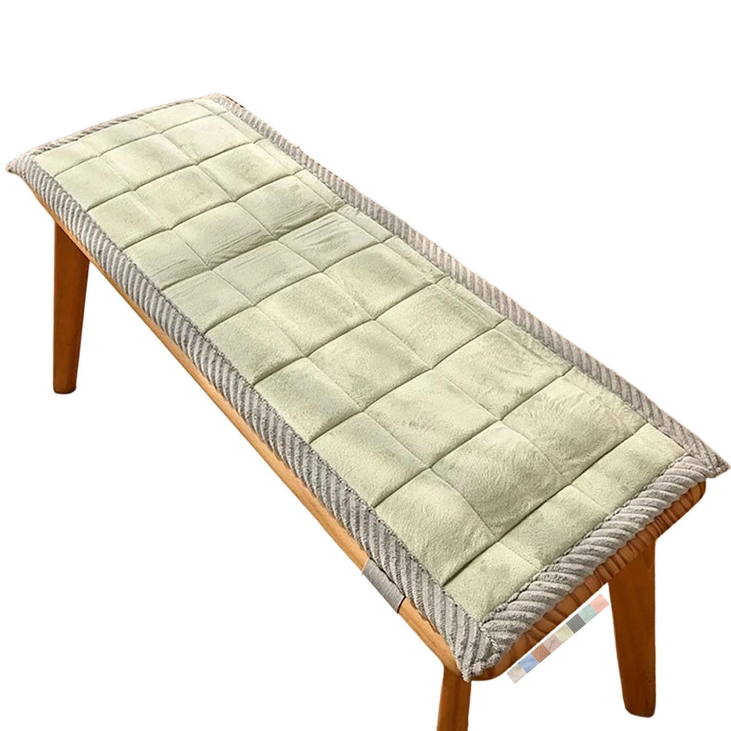 Interno/esterno S für, Terrasse, Esstisch - Matcha Grün, 50x190cm, ge, Polster für Komfort, 120/150/200/80x40/30/25cm