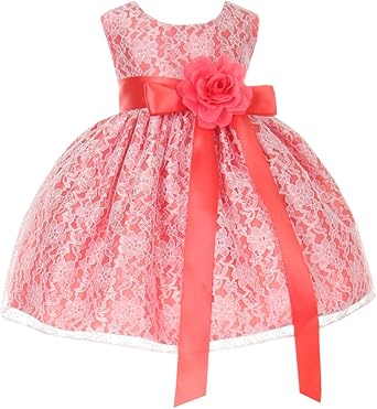 Baby girl coral dress Clearance