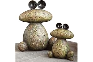 Bits and Pieces - Two Frog Garden Sculptures for Your Garden, Lawn...