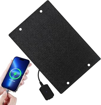 Solar Charger, Portabled Solar Panel, Waterproof Design, Outdoor Powers Bank, Fast Charging 20w High Efficiency for Camping, Hiking and Emergency Use, 7.8x5.24 Inches