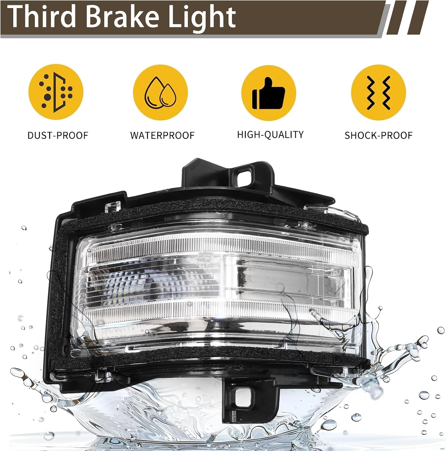 Door Towing Mirror Turn Signal Light Lamp Indicator for Ford F-150 F-250 F-350 F-450 F-550 2015-2024 Passenger Side Door Towing Mirror Indicator Lights Lamp LED Side