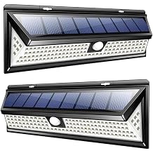 Solar Light, Outdoor Sensor Light, Motion Sensor, Automatic Lighting, 118 LED, 3 Intelligent Modes, IP65 Waterproof, Disaster Prevention, Garden Light, Outdoor Wall Light, Wall Mounting