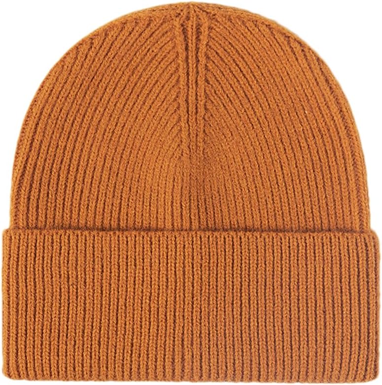Fnfmrfmr Knit Beanie Hat Solid Winter Thicken Warm Skullies Beanies Casual Hat Cap Unisex