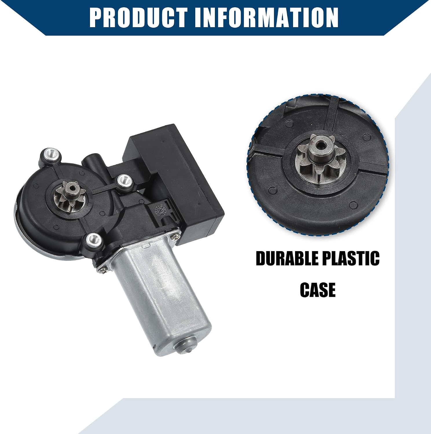No 85720-33140 / Front Left Side/Power Window Motor for Lexus ES300 2002-2003 for Lexus ES330 2004-2006 / Window Lift Motor/Durable/Metal / 1 Pcs/Black