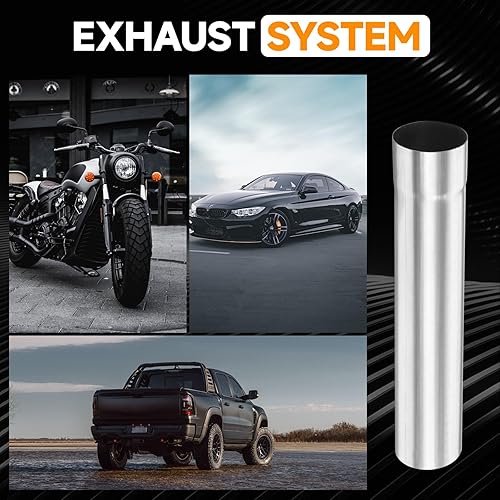 Miniatura 20 de A-KARCK Tubo de escape de 90 grados 2.5 "OD, curva de mandril de tubo de escape de acero inoxidable 304, personaliza tu propio sistema de escape