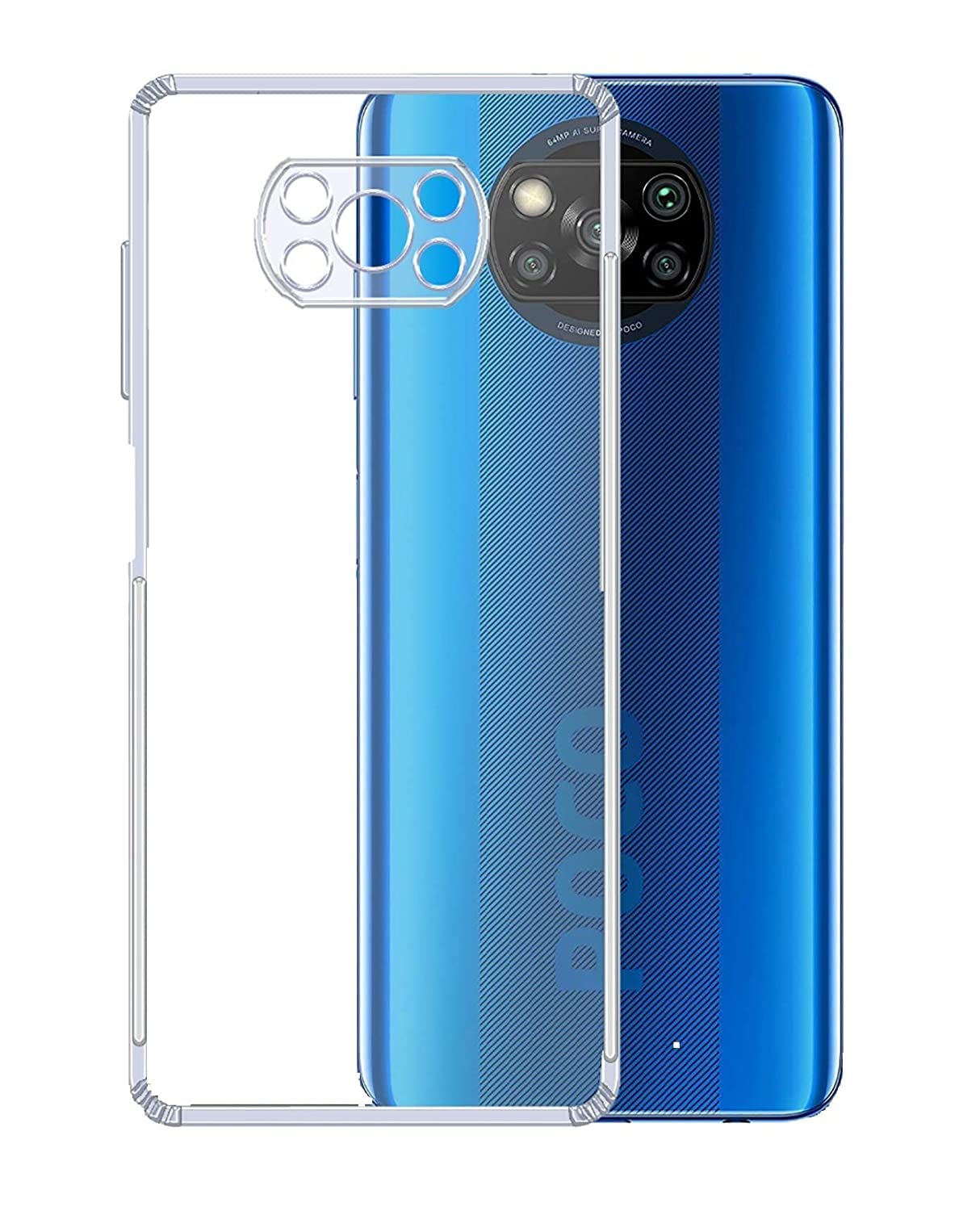Solimo TPU Anti Dust Plug Mobile Cover (Soft & Flexible Back Case) for Poco X3, Clear (B0B6WP3B9B) Amazon Price History, Amazon Price Tracker