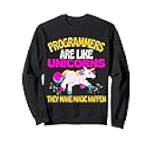 Programmer Unicorn, Magical Unicorn Programmers Computing Sweatshirt