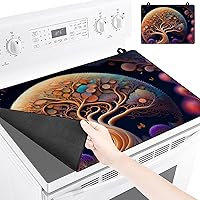 Vista 15 de Cubierta para estufa eléctrica de 28 x 20 pulgadas, protector superior de estufa de goma suave y duradero, protector superior de estufa fácil