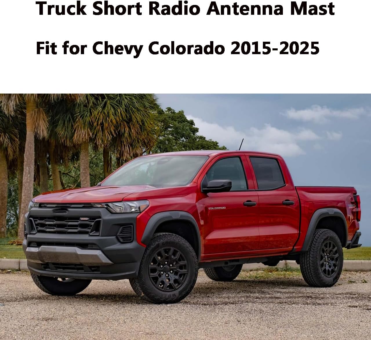 Truck Short Radio Antenna Mast Fit for 2015-2026 Chevy Colorado and 2015-2026 GMC Canyon | Roof Black 3 inches Antenna | for 2015-2025 Colorado Canyon Truck Radio Antenna Replacement Accessories