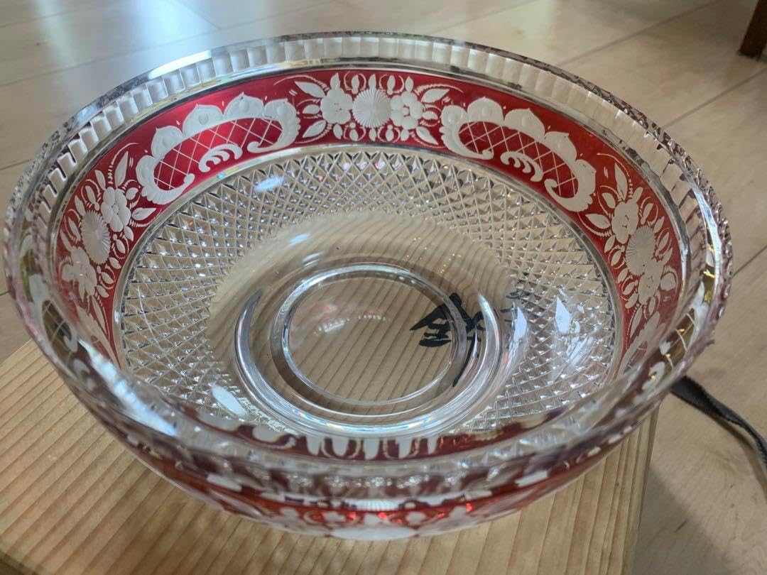 アンティーク　ギヤマン　蓋付き鉢 アンティーク ギヤマン 蓋付き鉢 アンティーク ギヤマン 蓋付き鉢 新品