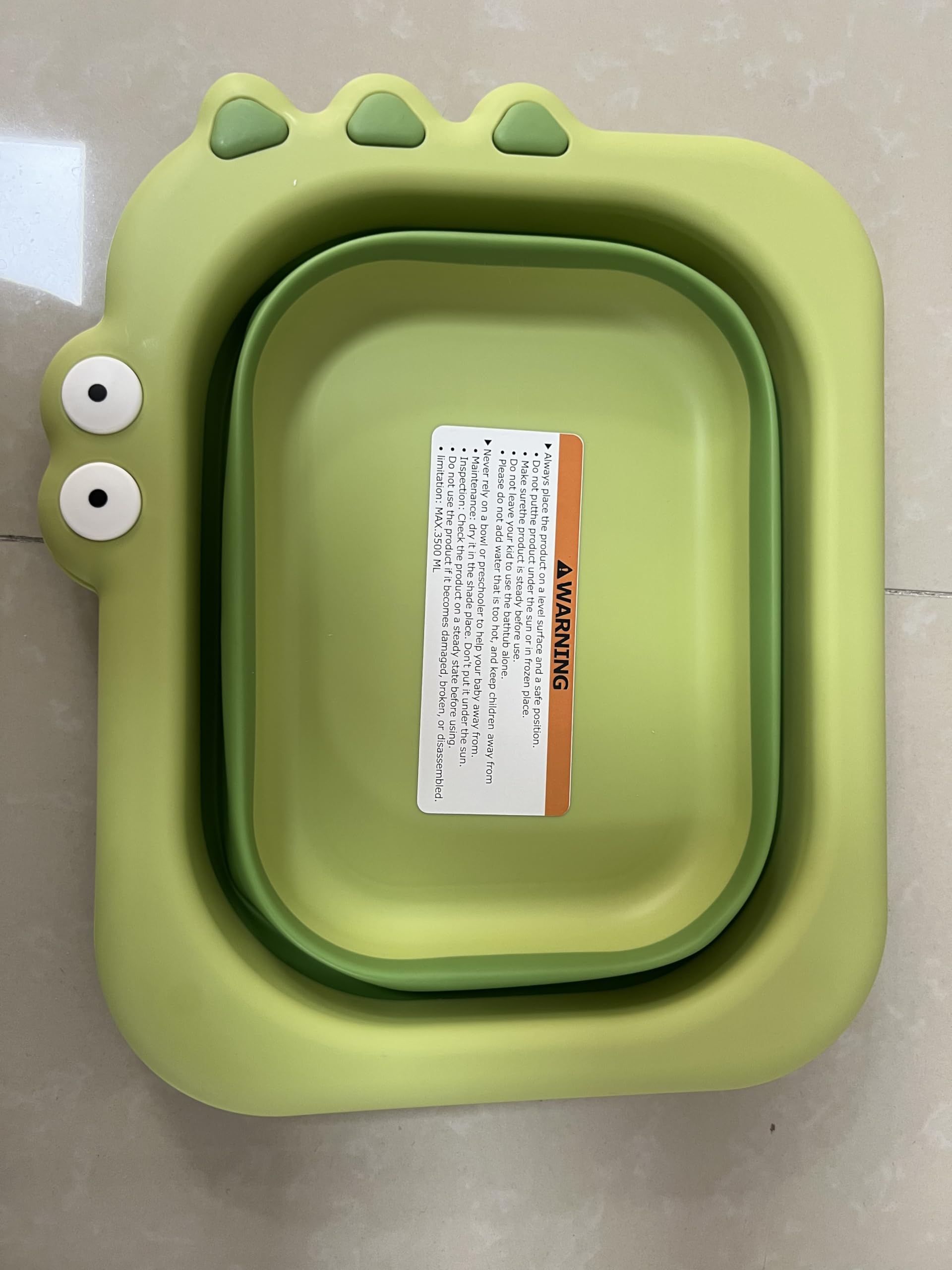 beberoad Faltbare Waschschüssel für Baby, Cartoon Folding Baby Ass Waschbecken Tragbares, Baby zusammenklappbares Waschbecken, für Kleinkinder Home Küche Badezimmer Outdoor Travel Camping Wandern