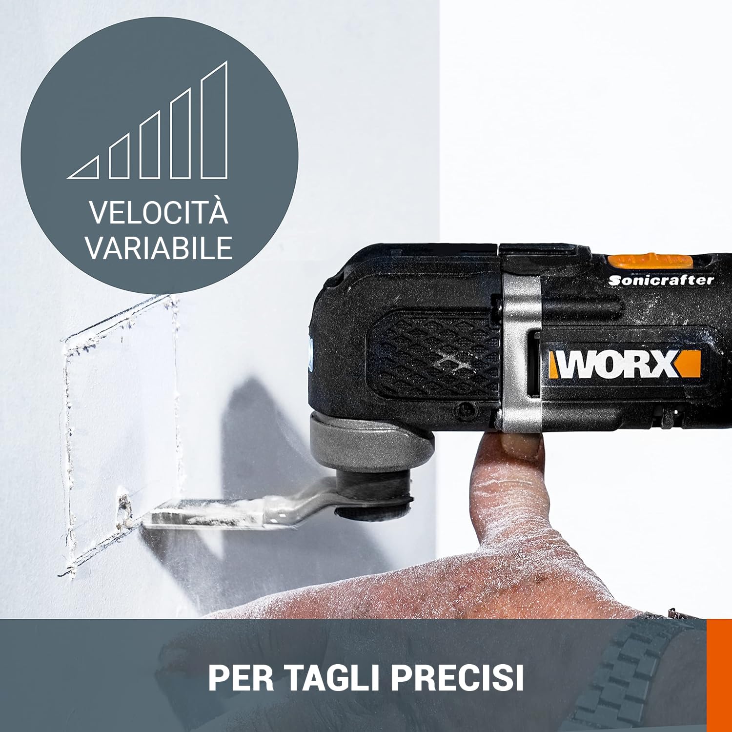 WORX WX696.9 Multiutensile oscillante a batteria Sonicrafter 20V - solo utensile