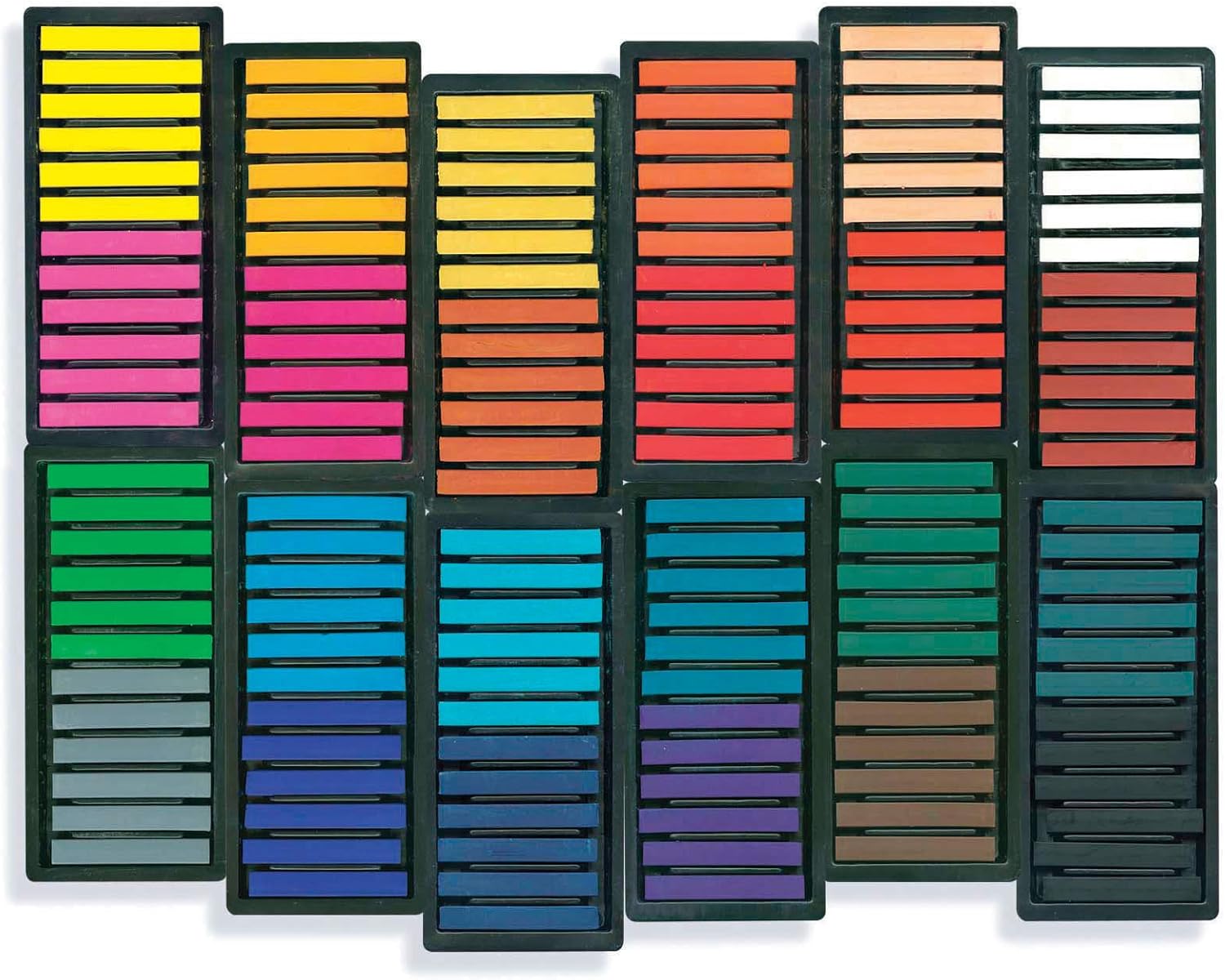 Sargent Art 22-1144 144-Count Colored Square Pastels by Sargent Art