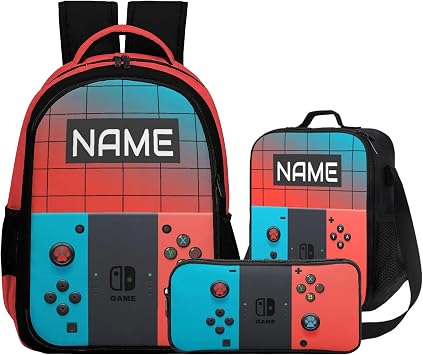 Personalized School Backpack For Boys with Name Game bag16.5L Big