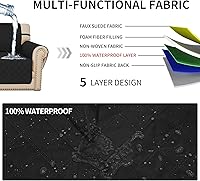 Vista 4 de Easy-Going Funda para Sofá Funda para Silla Funda para Sofá Impermeable Funda para Sofá Lavable Funda para Sofá de Tela Antideslizante Protector
