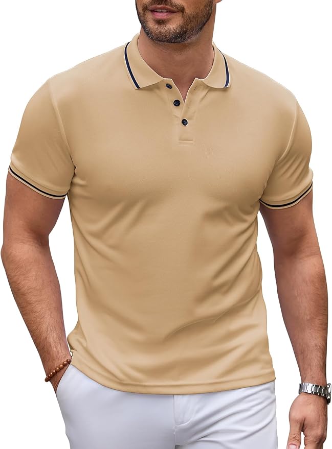 Polo de Algodón Transpirable y Resistente para Hombre