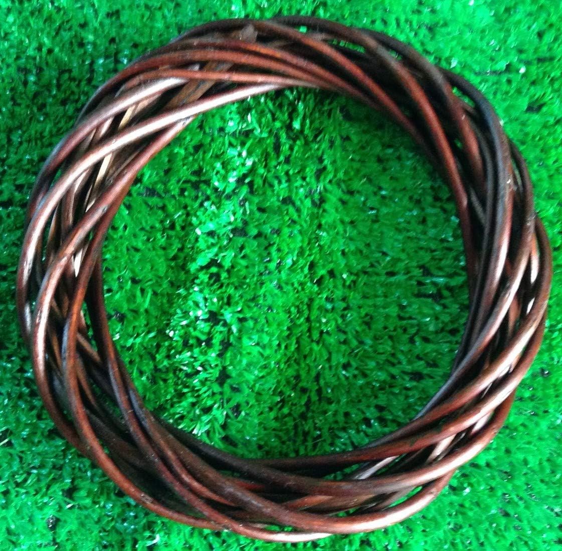 The Natural Look Wicker/Willow Wreath Ring- Dark Willow 10"(25cm).Pack of 3