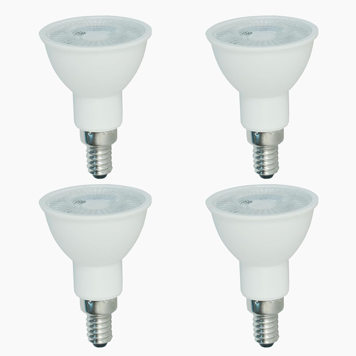 PAR16 Led Bulb 6W Replace 50W Halogen Light Bulbs, 500LM E12 Base Dimmable for Indoor Lighting (4, Daylight White 6500K)