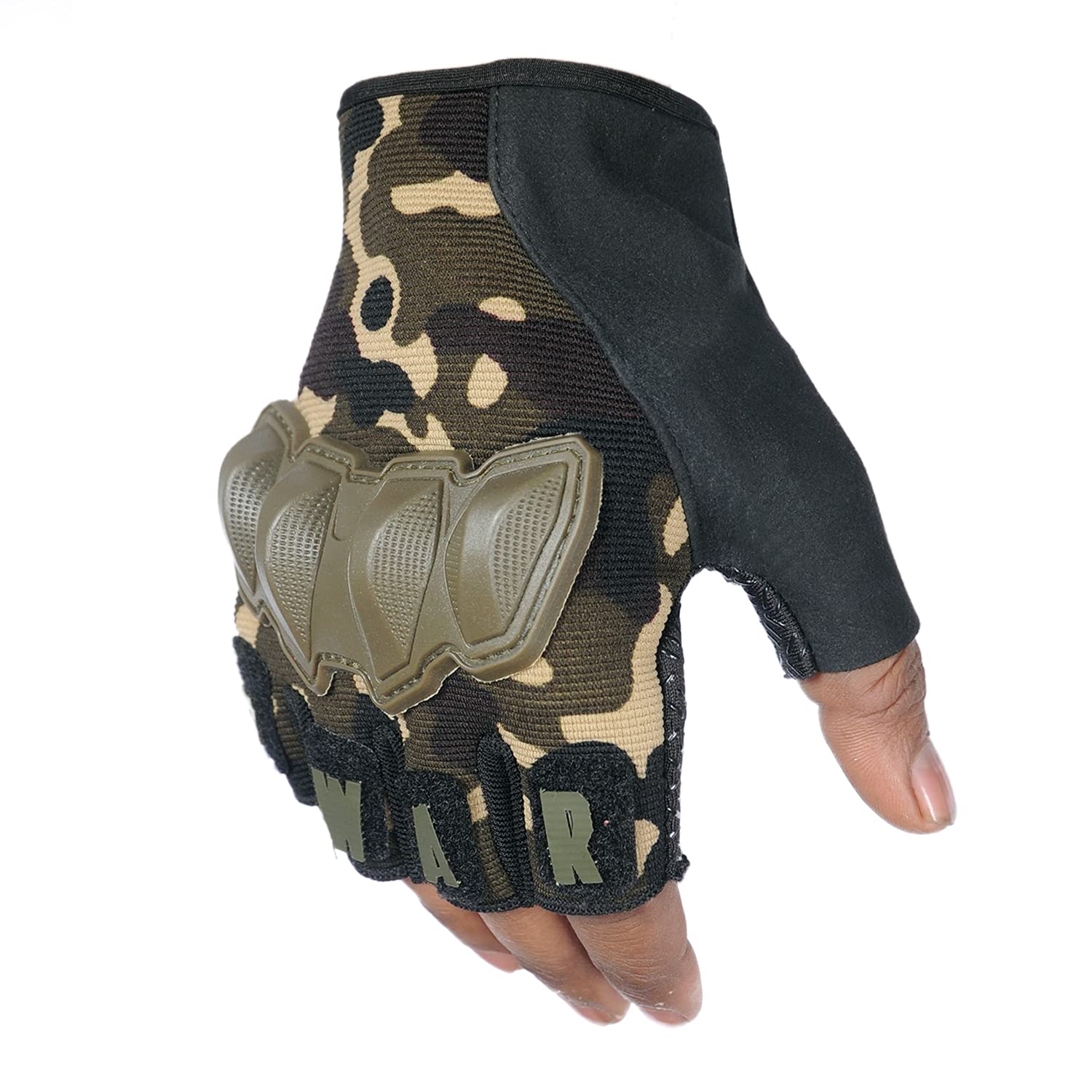 ZaySoo Torn War Leather Gym Gloves for Professional Weightlifting, Fitness Training and Workout | with Half-Finger Length and Tactical Thumb - Army (B09TH2RZVX) Amazon Price History, Amazon Price Tracker