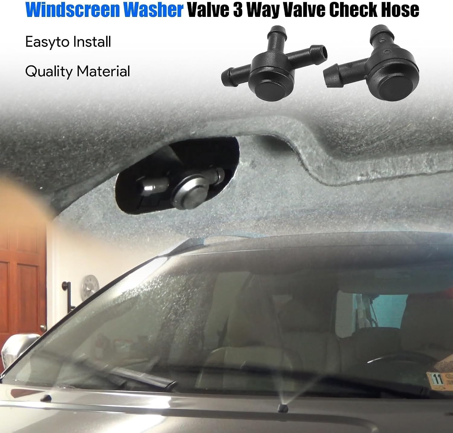 Windscreen Washer Delivery Valve 3 Way Valve Check Hose 9178895 Windshield Washer Delivery Valve T Connector Pipe 31391513 9178897 Fit for C30 C70 S40 S60 S70 S80 V50 V70 XC60 XC70 XC90
