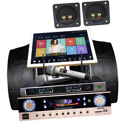 Miniatura 7 de Tofficu Altavoz Terminal Copa 3.150 in x 3.150 in Caja de conexiones Conectores de alambre estéreo DIY Caja de altavoz Accesorios Material Fácil