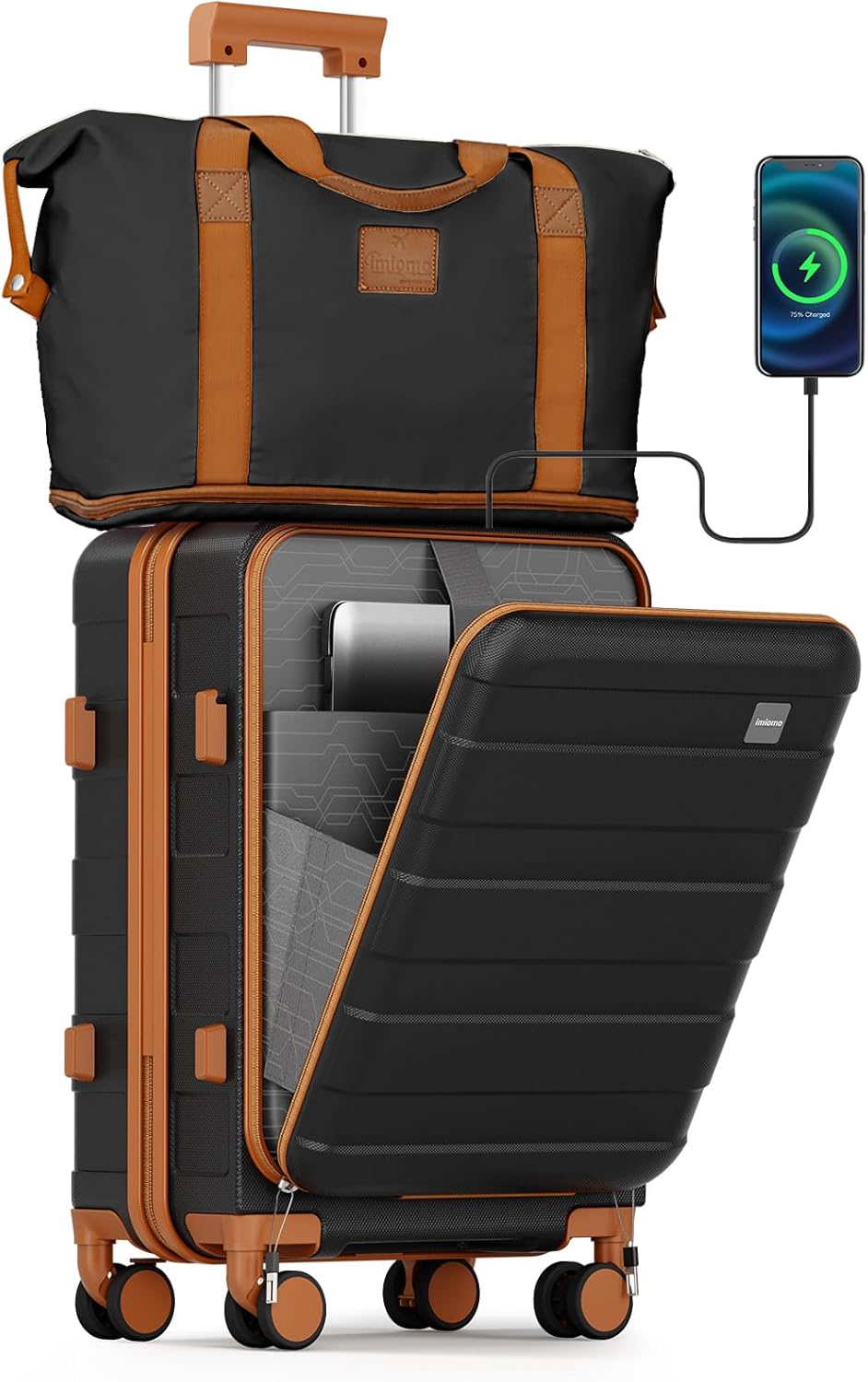 imiomo Carry on Luggage Airline Approved with TSA Lock