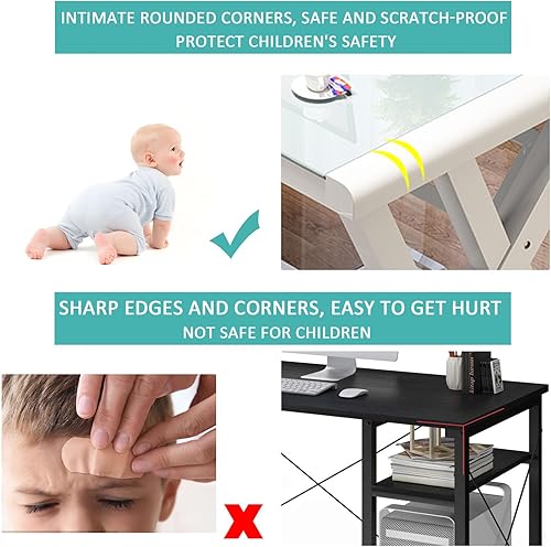 Miniatura 5 de Houjud Escritorio para computadora de 55.1 pulgadas, escritorio ultramoderno para oficina en casa, escritorio de estudio con patas en forma de X,