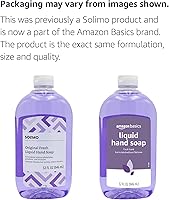 Vista 2 de Yaxa Basics Jabón líquido fresco original para manos, 32 onzas líquidas (paquete de 2) (anteriormente Solimo)