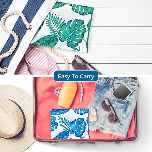 Miniatura 5 de Jasonwell Hamaca de agua flotadores para piscina, paquete de 2 flotadores inflables de tela 4 en 1 (silla de montar, tumbonas flotantes), tumbonas