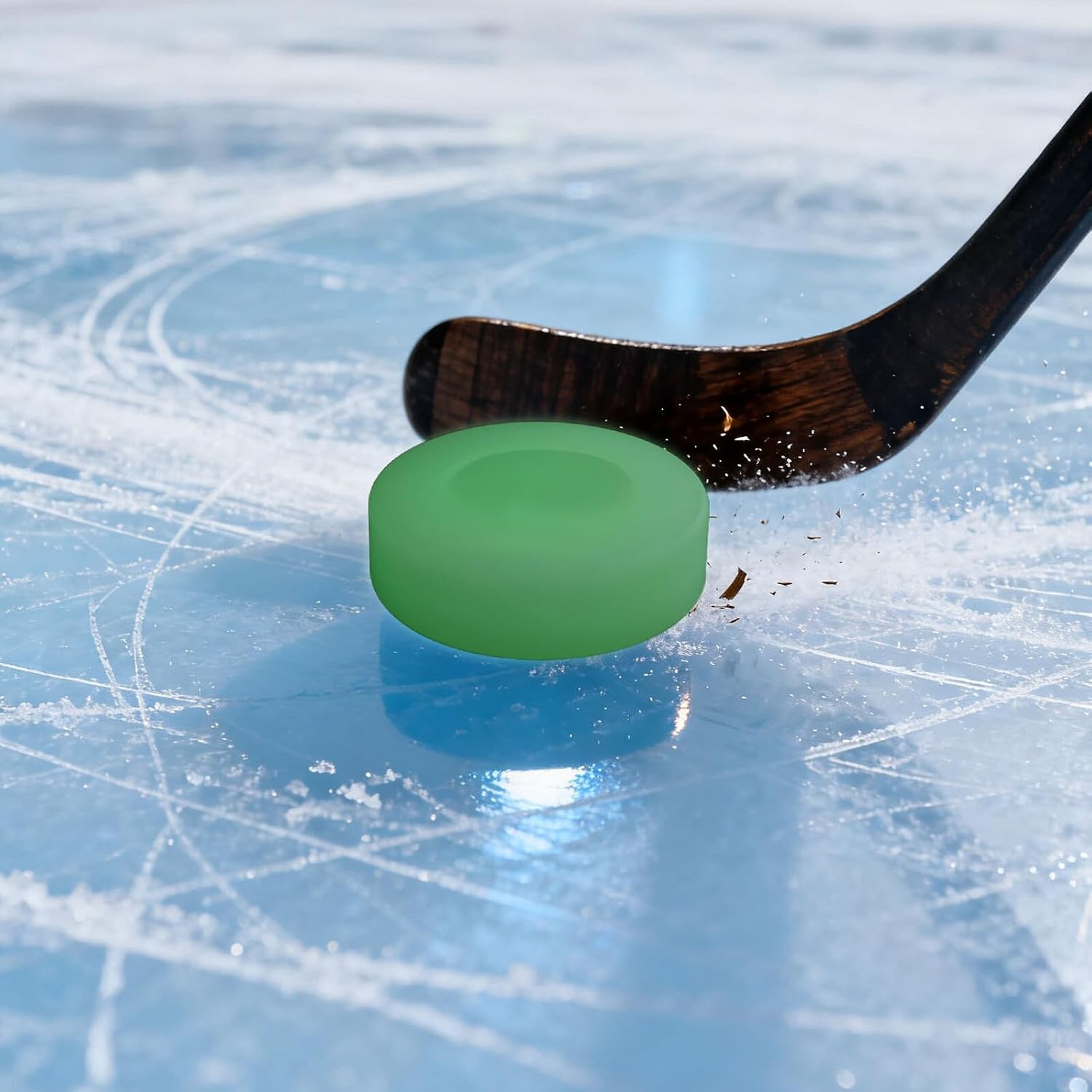 GANAZONO 6pcs Professional PVC Ice Hockey Pucks Matte Finish Training Balls for Skill Improvement Quiet Practice and Competitive Play