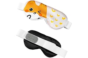 Baby Sleep Mask - Ultra-Soft Silk, Wide Velcro Strap, 100% Light Block