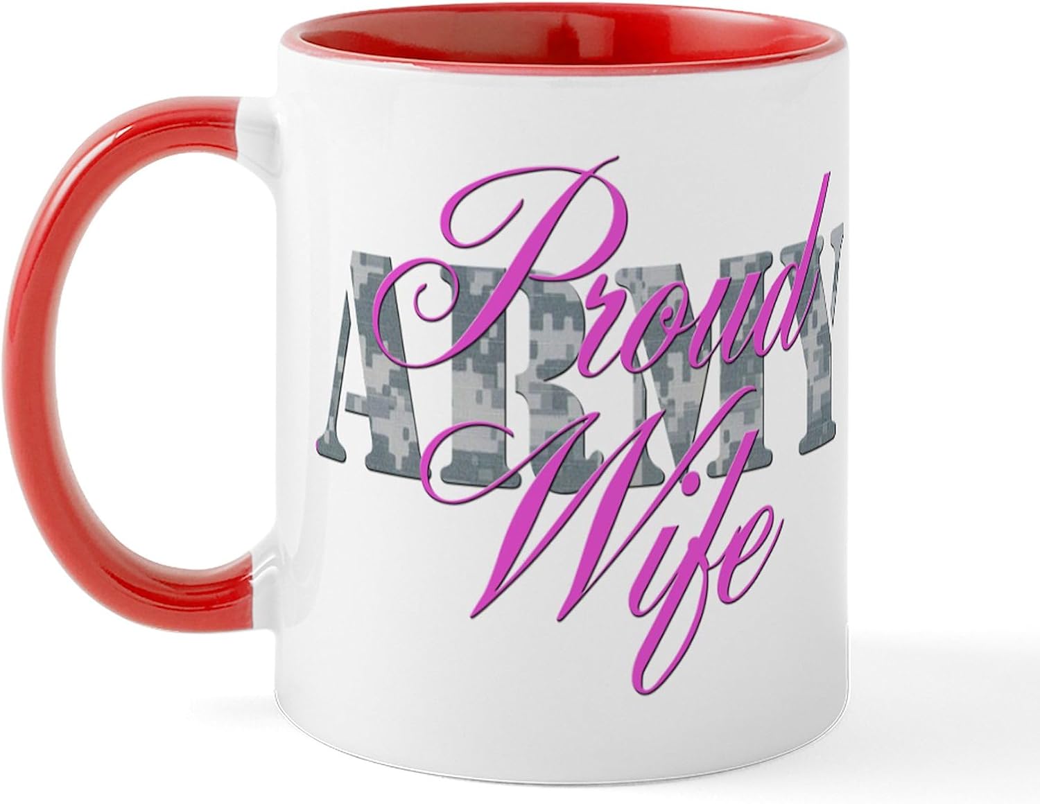 CafePress Proud Army Wife ACU Mug 11 oz (325 ml) Ceramic Coffee Mug