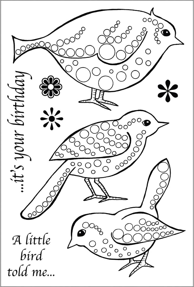 Woodware Craft Collection Woodware Stamp, 4 by 6Inch