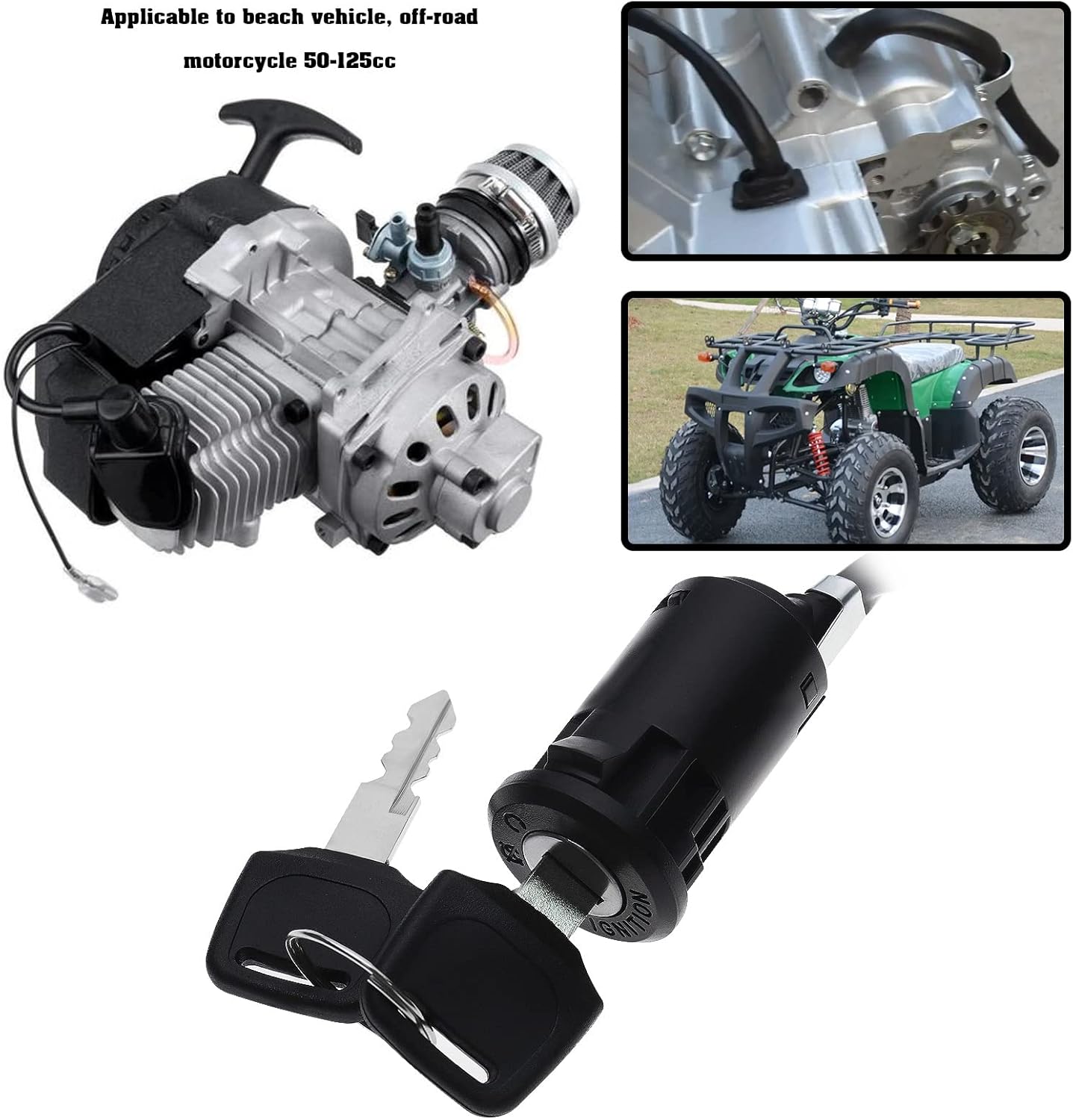 SING F LTD Engine Start Wiring Harness Assembly Kit for 50cc 70cc 90cc 110cc 125cc Pit Quad Dirt Bike ATV Dune Buggy Rectifier Ignition System CDI Unit