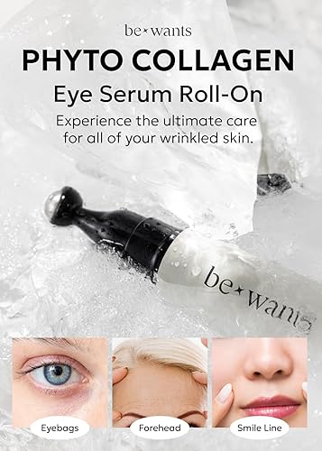 Miniatura 3 de bewants Phyto Collagen Roll-On suero para ojos y parche de gel para ojos (60 parches) con 71.9% de agua de savia de bambú