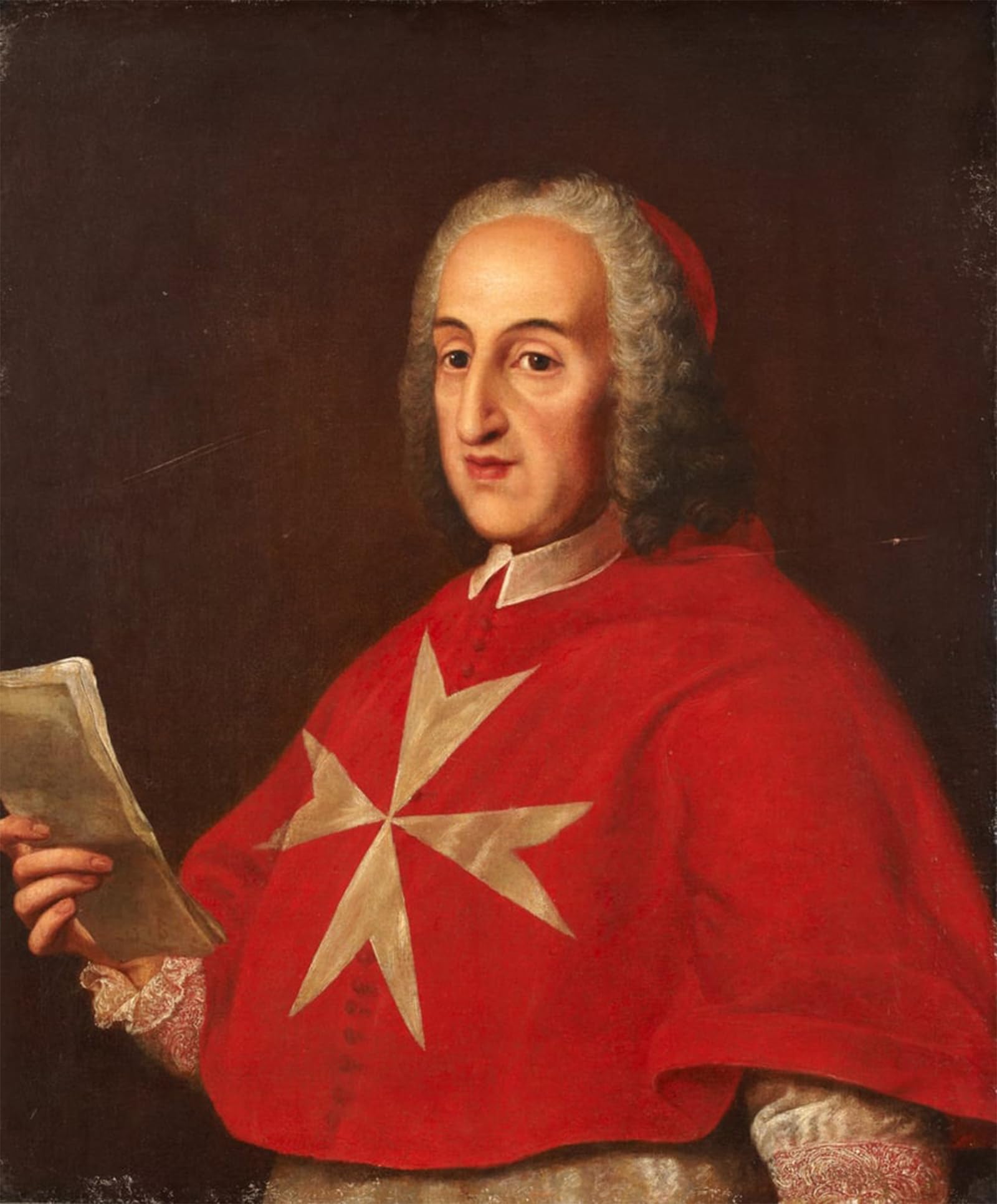 ARTXLXXBN Famous Painting Canvas Artwork Graffiti Print Cardinal Portocarrero by Antoine De Favray Portrait Canvas Image for Home Decor 60x90cm