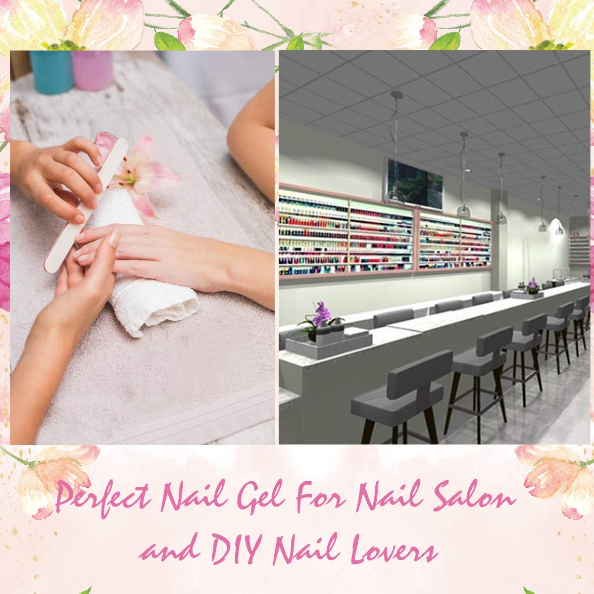 SAVILAND Poly Nails Gel Kit with Nail Dryer - Glitter Poly Nails Gel Nail Extension Gel for Nail Art Beginner DIY at home