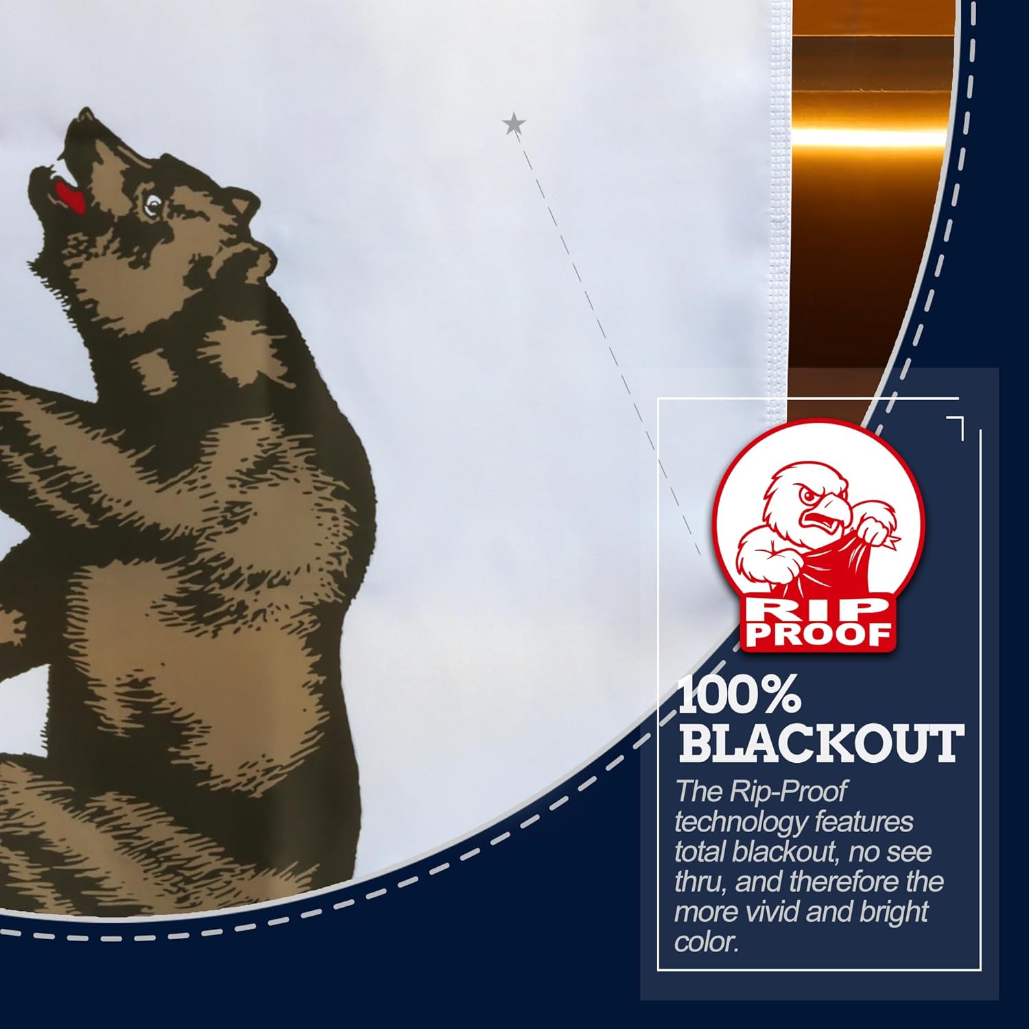 Anley Rip-Proof Double Sided 3-Ply California State Flag 3x5 Foot - Vivid Color, Canvas Header and Wrinkle Resistant - The Strongest, Longest Lasting Californian CA Flags 3 X 5 Ft