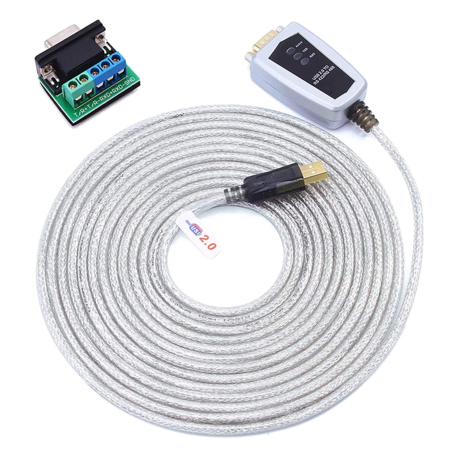 SZYDD 1.2m USB to RS422 RS485 Port Converter Adapter Cable with Chipset for 10 8 7 XP for