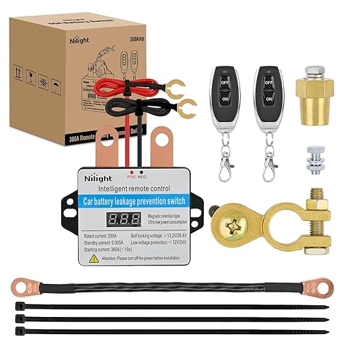 Miniatura 17 de Nilight Relé de Arranque de 120A, Interruptor de Relés Divididos de 4 Pines, 12V Continuo Servicio Pesado SPST Alta Corriente 4 Terminales Control
