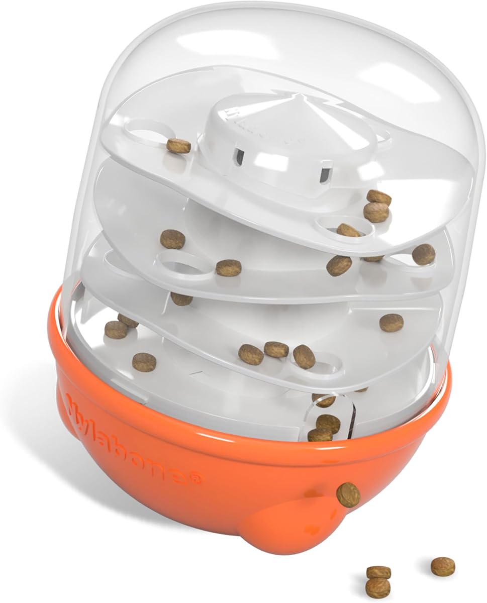 Boop-N-Bobble Interactive Puzzle & Dog Treat Toy | Mentally stimulating dog enrichment toy, treat ball with 3 customizable challenge levels, great for kibble & small treats