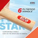 STAG ICONIC 2 Star Beginner Table Tennis Racket | Inverted Rubber for Better Control & Consistent Play | Straight Handle Shakehand (Red/Black) gallery image
