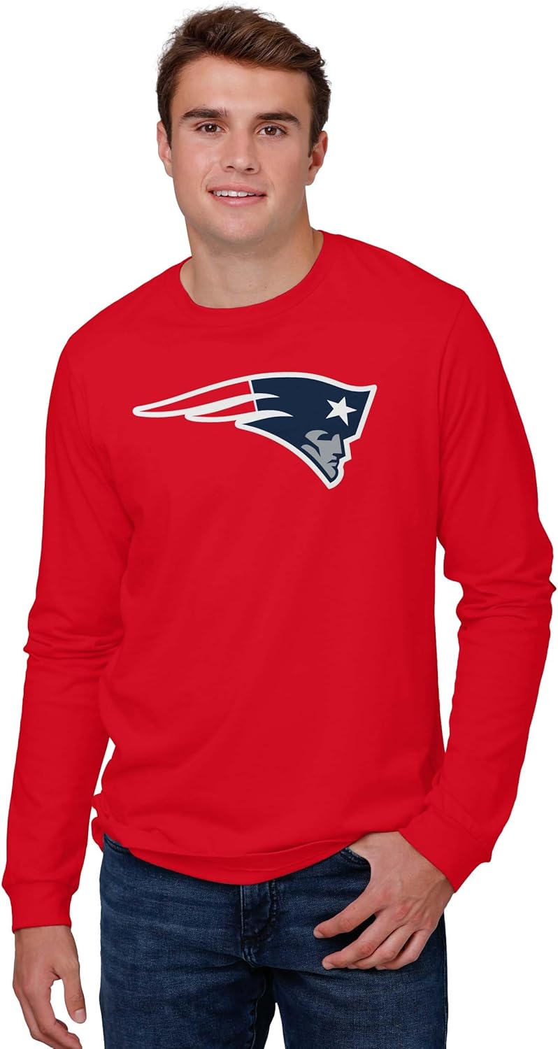 FOCO NFL Mens NFL Team Primary Logo Long Sleeve T-Shirt