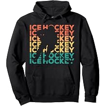 Retro Vintage Ice Hockey Gift For Ice Hockey Players Pullover Hoodie