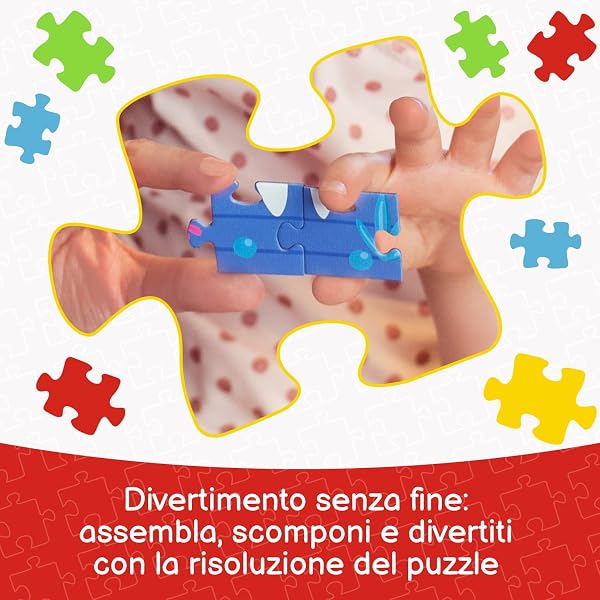 Trefl - Bluey, Felice Bluey - Puzzle 60 Tessere - Puzzle Colorati con gli Eroi delle Fiabe, Intrattenimento Creativo, Divertimento per Bambini dai 4 anni - 4
